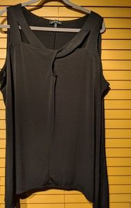 Plus size Black Tunic with keyhole